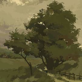 Штудия "Под деревом"