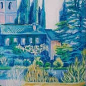 Вид из садов Альгамбры, Испания (2), художник Наталья Андреева