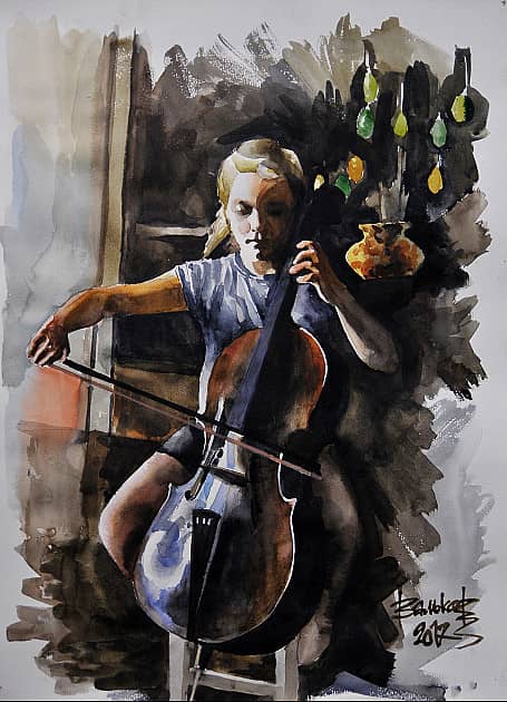 Юная виолончелистка