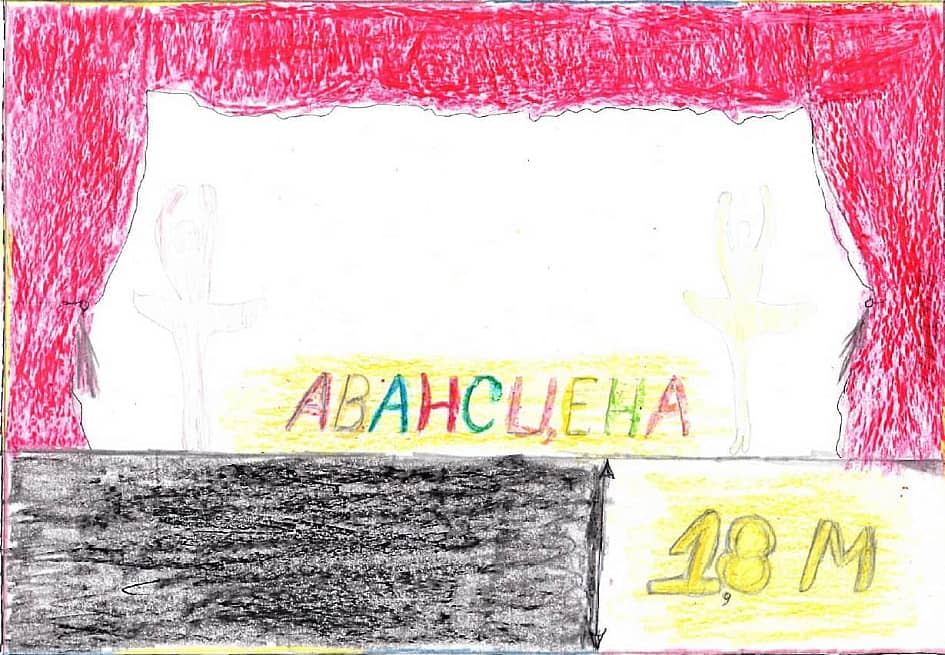 Работы на высоте, 1,8м, Авансцена