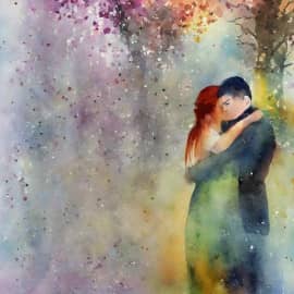 Картина "Тепло твоих объятий"