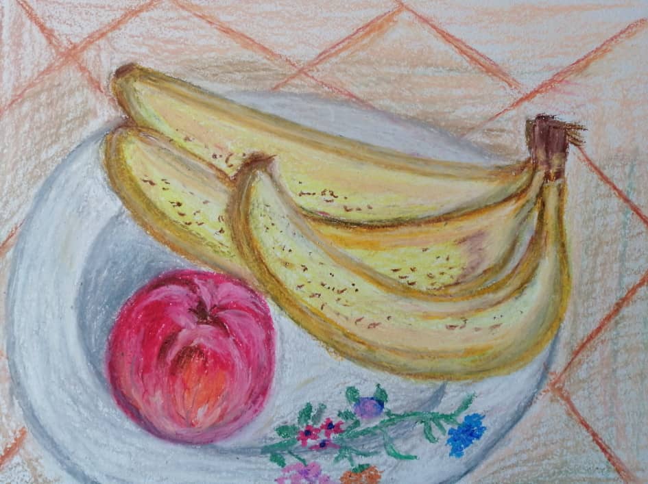 Натюрморт с бананами.