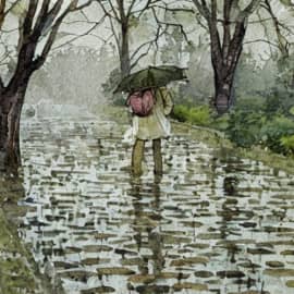 Картина "Дождь - не преграда"