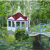 Беседка в пруду