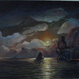 Лунный закат.