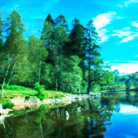 Голубое озеро