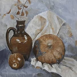 Тыква гризайль