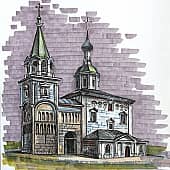 Скетч маркерами