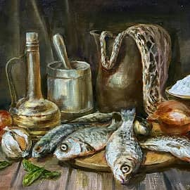 Натюрморт с рыбой