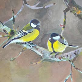 Синички весной