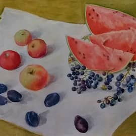 Натюрморт с арбузом