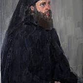 Портрет о.Онисея Рождество - Богородичный Санаксарский монастырь (пленер "По Святым местам России")