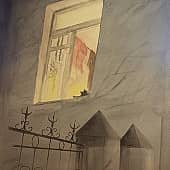 Окно в сумерках