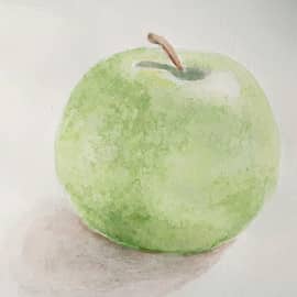 Этюд акварельными карандашами.