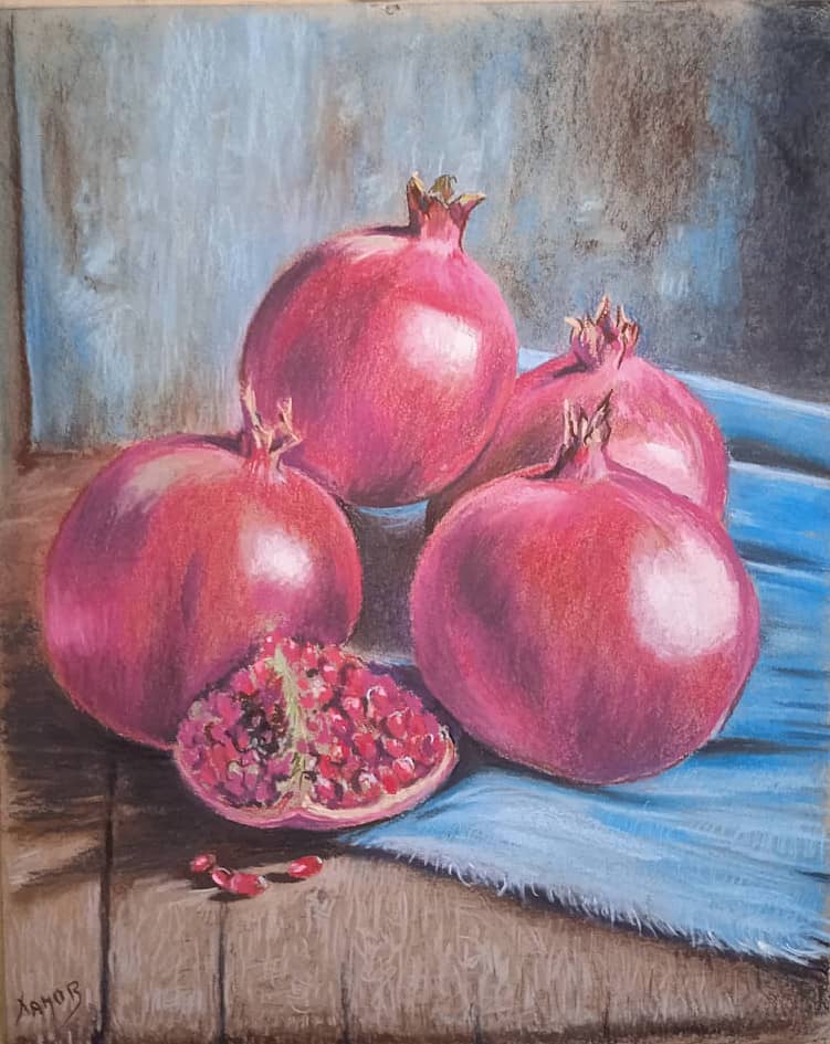 Натюрморт с гранатами