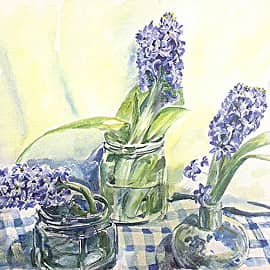 Натюрморт с гиацинтами