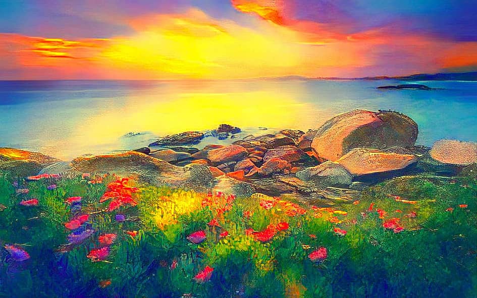 У моря, у синего моря.