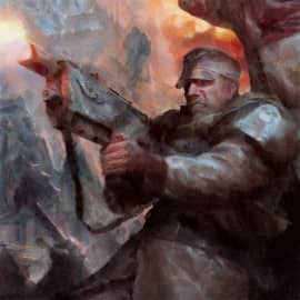 Геройская смерть гвардейца на поле боя