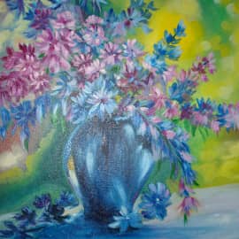 Летний букет в вазе.