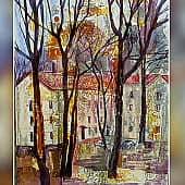 Дворик. Улица Первомайская. (1), художник Елена Наумова