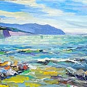 Маяк на мысу. Чёрное море. Пленэр ZhNataly