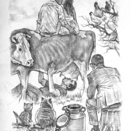 В хуторе Ясырёв,научились получать максимальные надои,