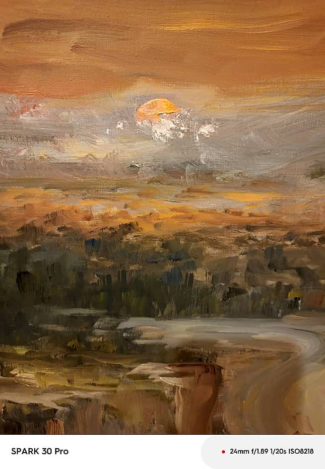 Рассвет над якутской тайгой (фрагмент)