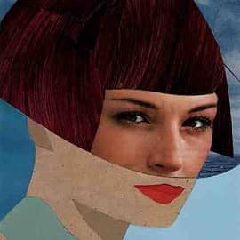 Портрет неизвестной #6. Коллаж.