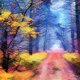 Осенняя дорога.