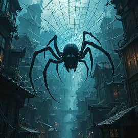 иллюстрация к стиху " Паутина"