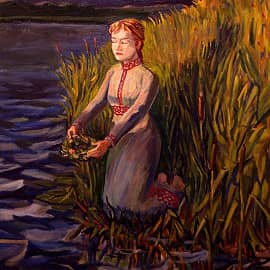 Девушк а с венком