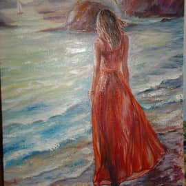 Девушка у моря.