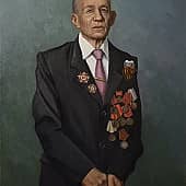 Портрет ветерана ВОВ  И.А. Диденко