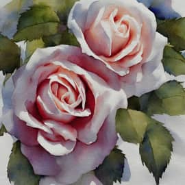 Картина "Розовые розы".