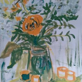 Роза в банке