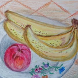 Натюрморт с бананами.