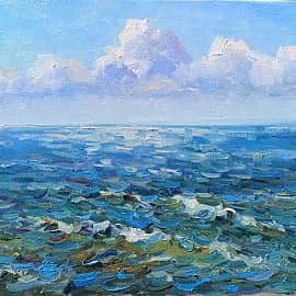 Тучки по небу летили, лодка по морю плыла. Пленэр ZhNataly