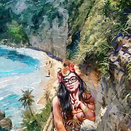 А на Гавайях...