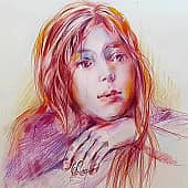 Портрет на заказ цв. карандаш