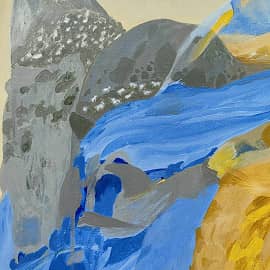 Длиннохвостые овечки пасутся высоко в горах