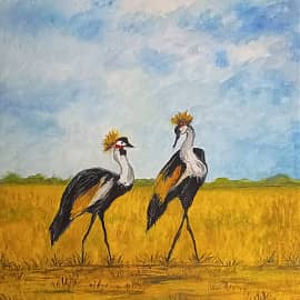 Венценосные журавли