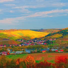 Осенние холмы.