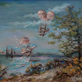 Парящий замок. Картина ZhNataly