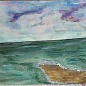 Хмурое зимнее море