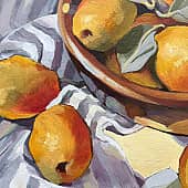 Тарелка с фруктами (2), художник Елена Сергеевна