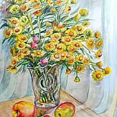 Натюрморт с сентябринами