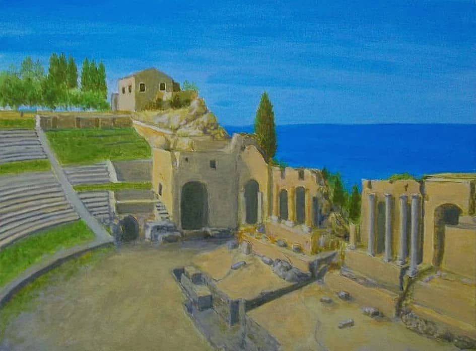 Сицилия Таормина. Руины греческого театра