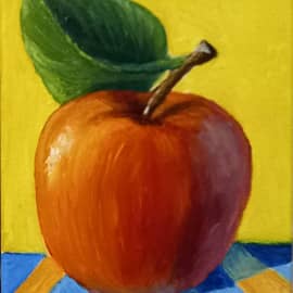 Этюд с яблоком