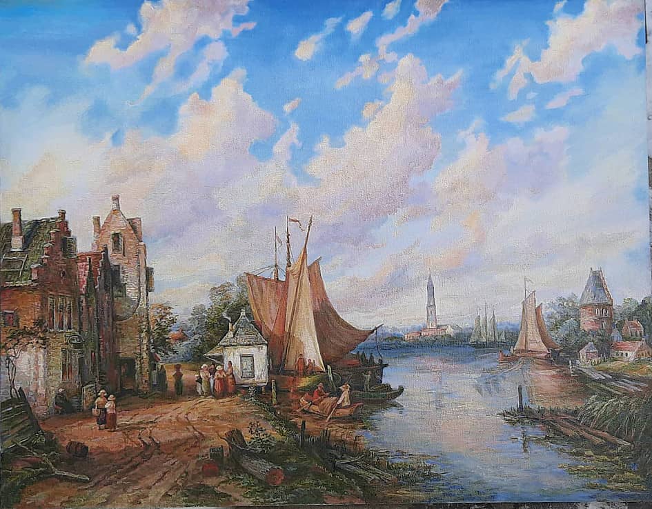Немецкий пейзаж первой половины 19 века, художник ZhNataly