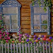 Если вижу я флоксы в саду, Мое сердце о прошлом тоскует...